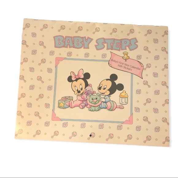 •Vintage Disney Babies 1st Year Calendar• Cute Way To Document Babies First Year